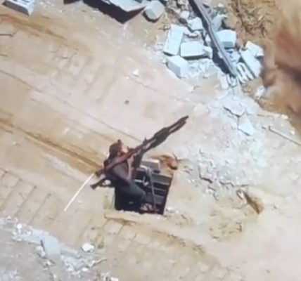 WATCH: RPG-wielding terrorist killed while crawling out of terror tunnel